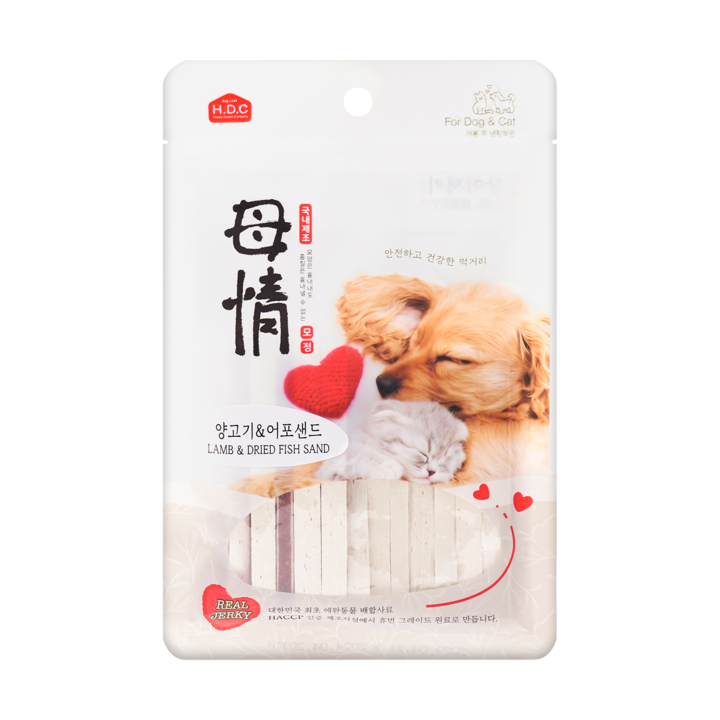아스쿠 모정 양고기&어포샌드 저키 100g