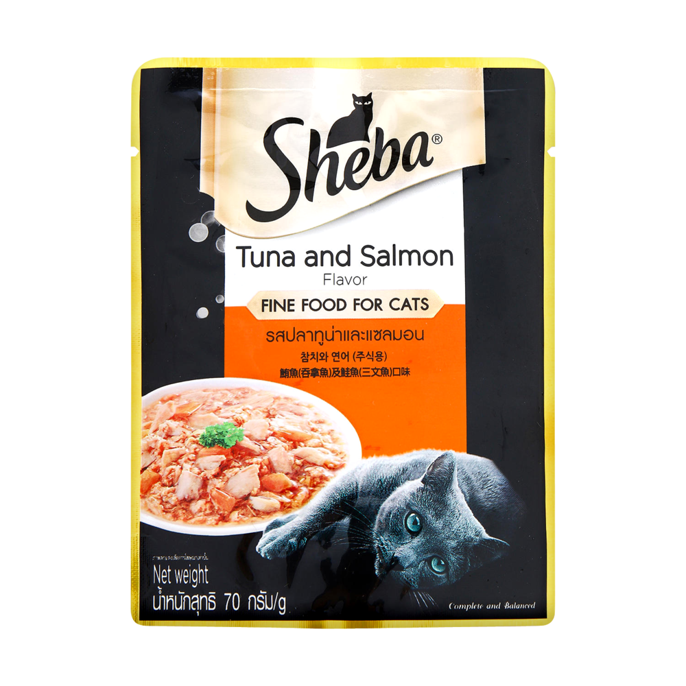 쉬바 참치와 연어 파우치 70g