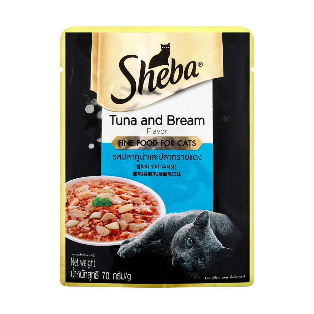 쉬바 참치와 도미 파우치 70g