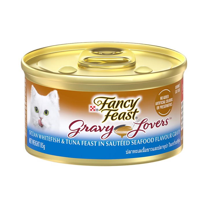퓨리나 팬시피스트 그레이비 러버스 참치&흰살생선 캔 85g