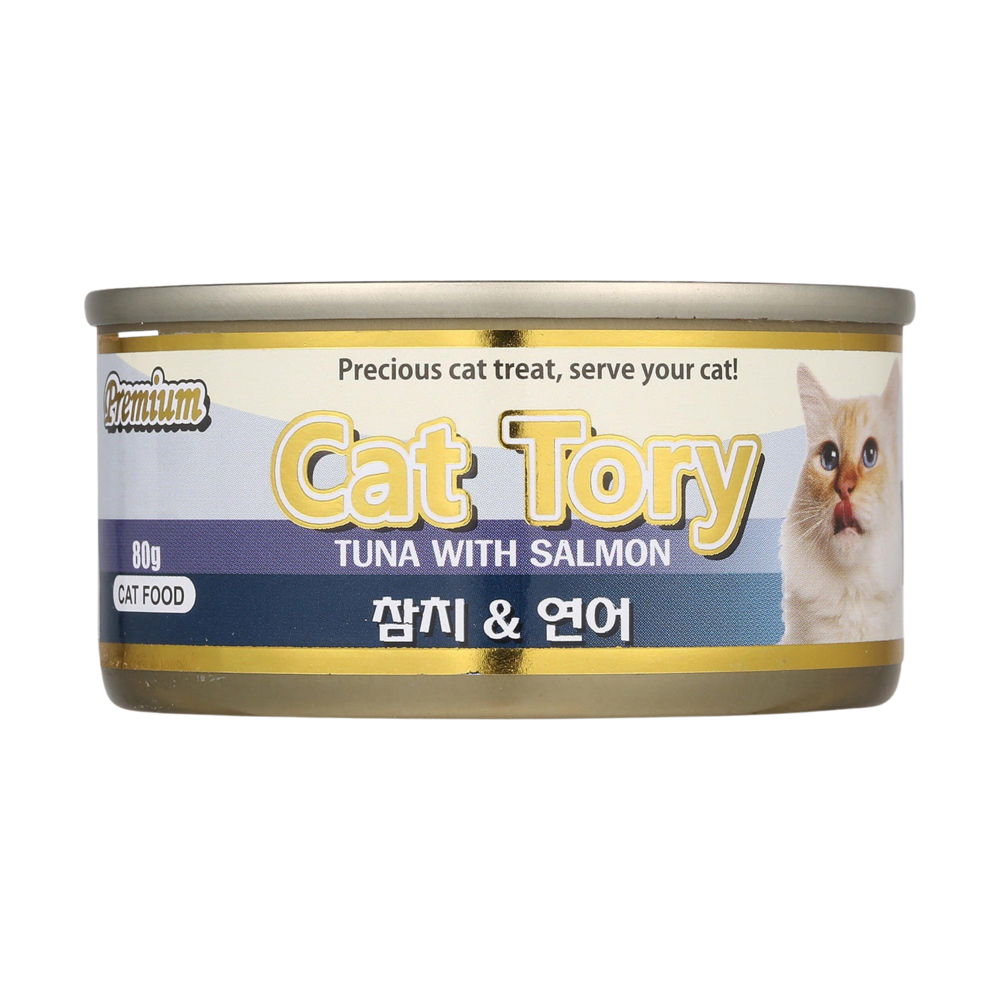 프리미엄 캣토리 참치&연어 캔 80g