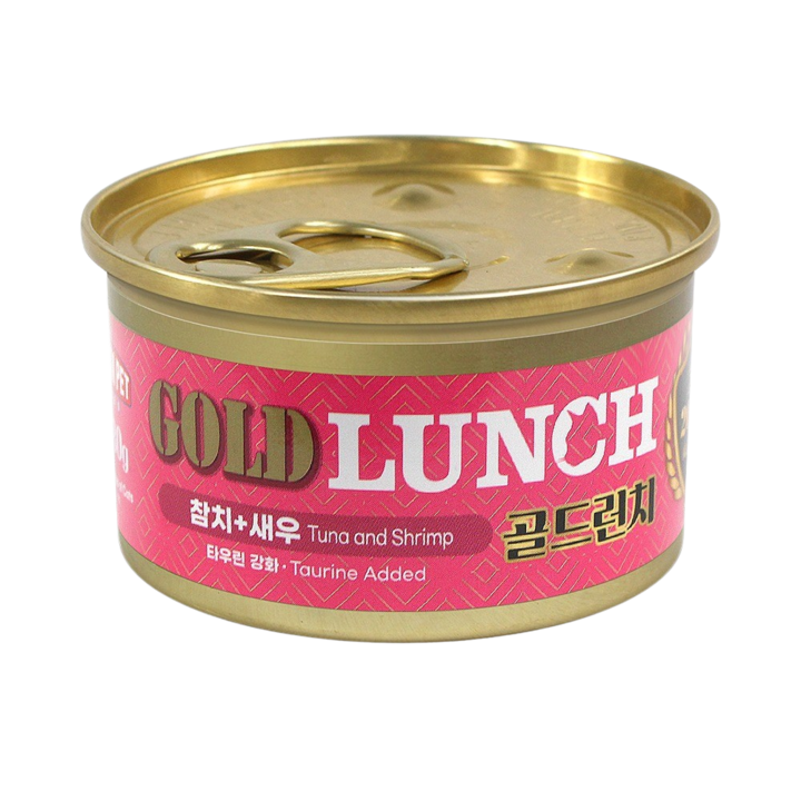 프리미엄 골드 런치 새우&참치 캔 80g