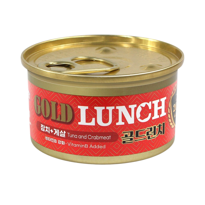 프리미엄 골드 런치 게살&참치 캔 80g