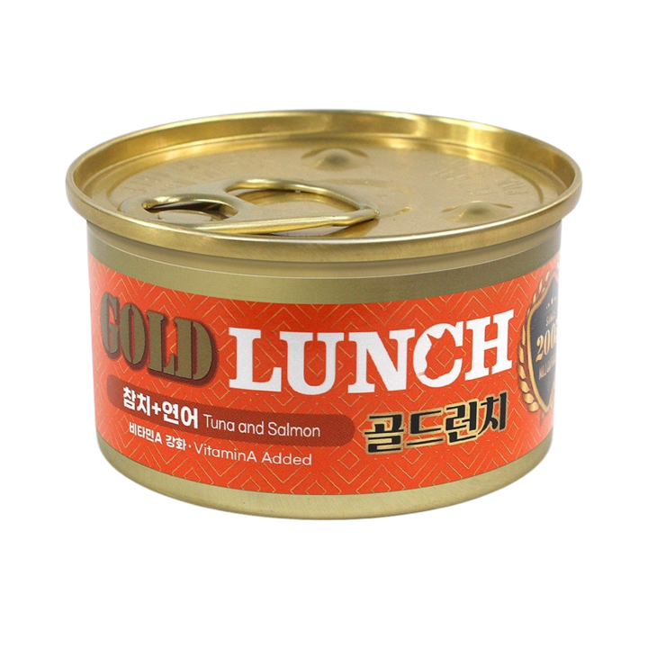 프리미엄 골드 런치 연어&참치 캔 80g