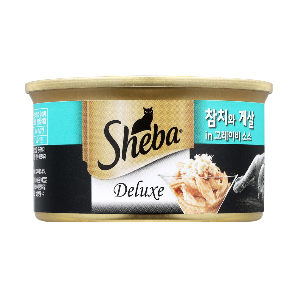 쉬바 디럭스 참치와 게살 캔 85g