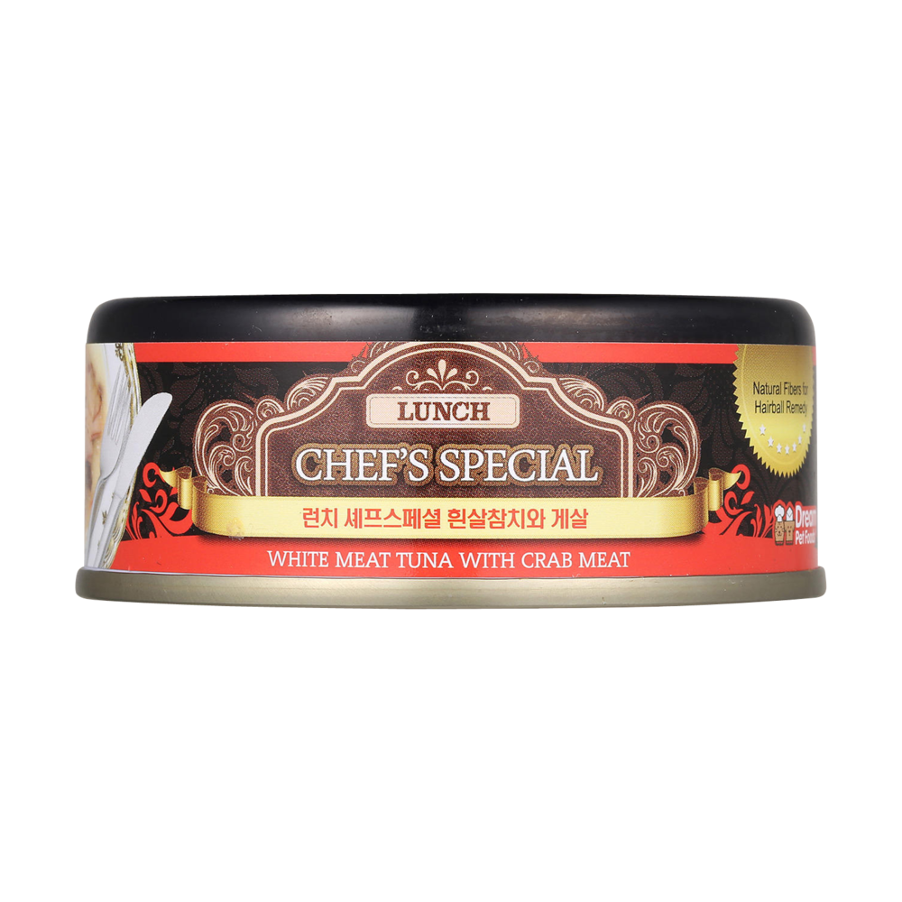 런치 셰프스페셜 흰살참치와 게살 캔 80g