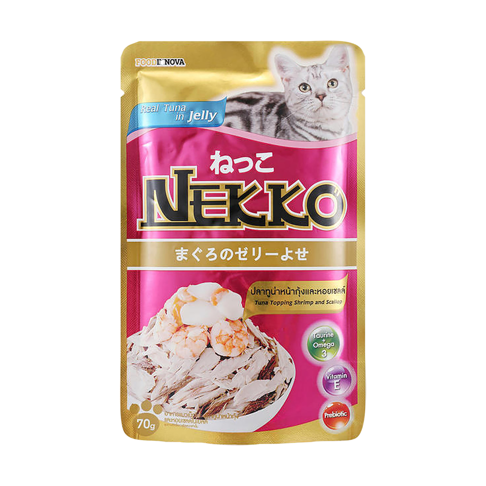 네코 참치&새우&가리비 파우치 70g
