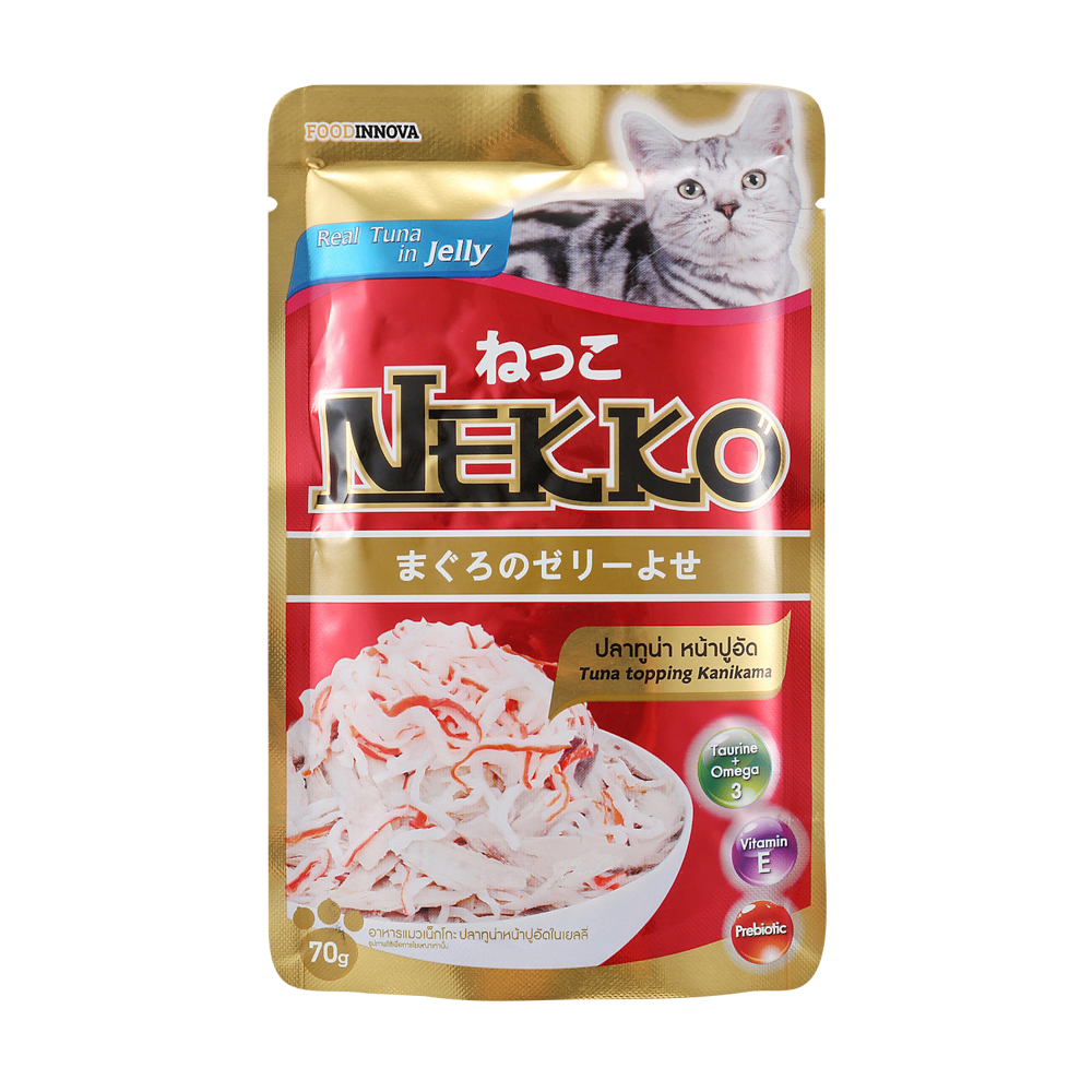 네코 참치&게맛살 파우치 70g