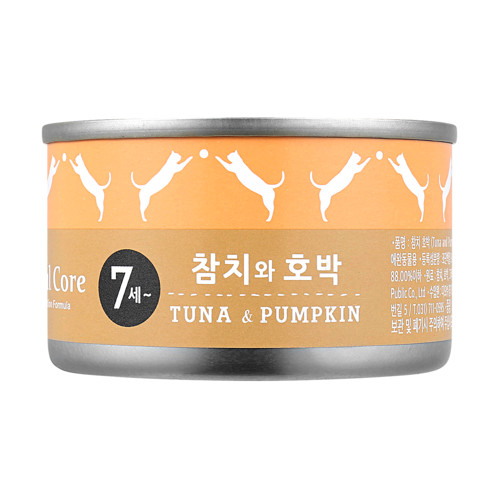 네츄럴코어 시니어 참치&호박 캔 95g