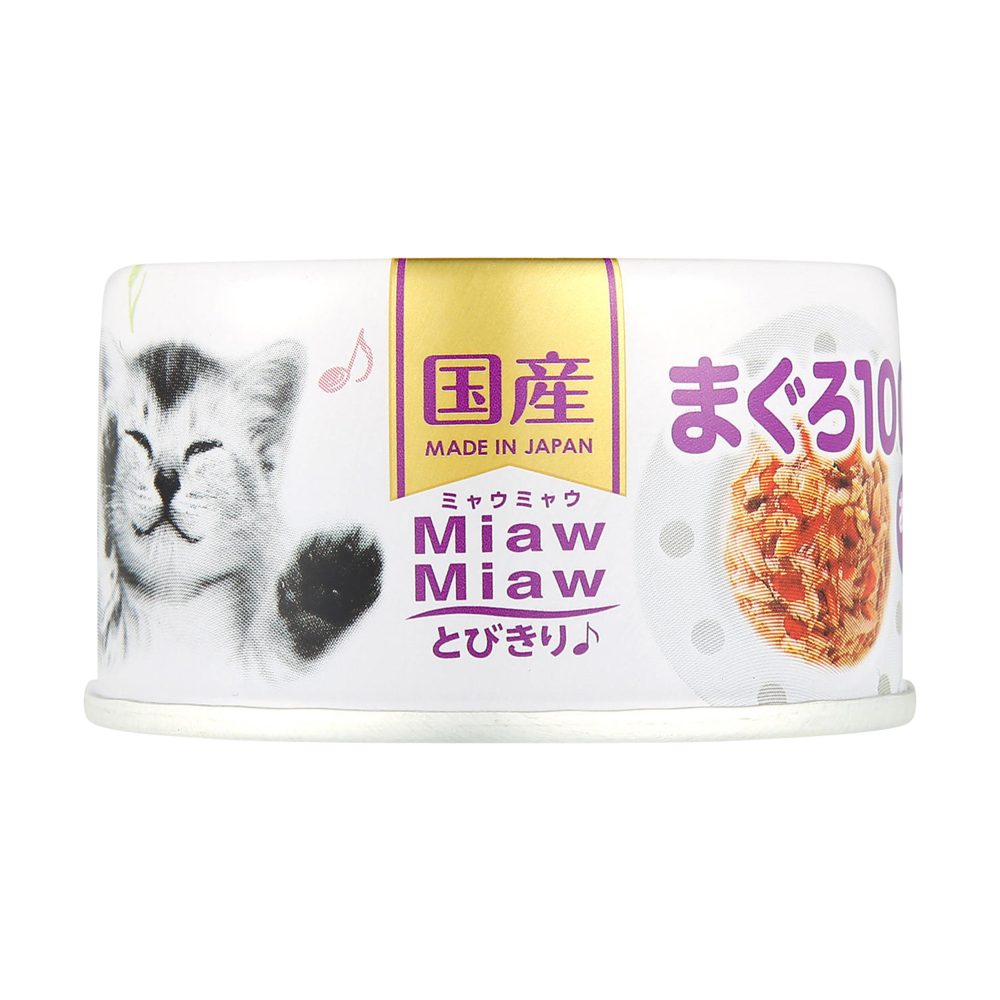 아이시아 먀우먀우 토비키리 참치&가다랑어포 캔 60g