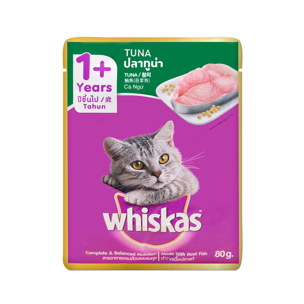 위스카스 참치 파우치 80g