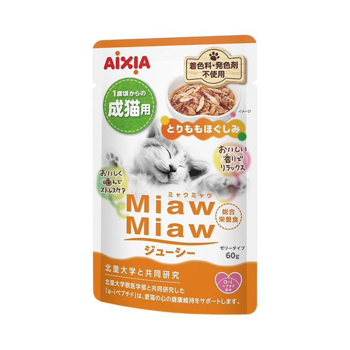 아이시아 먀우먀우 쥬시 닭다리살 파우치 60g