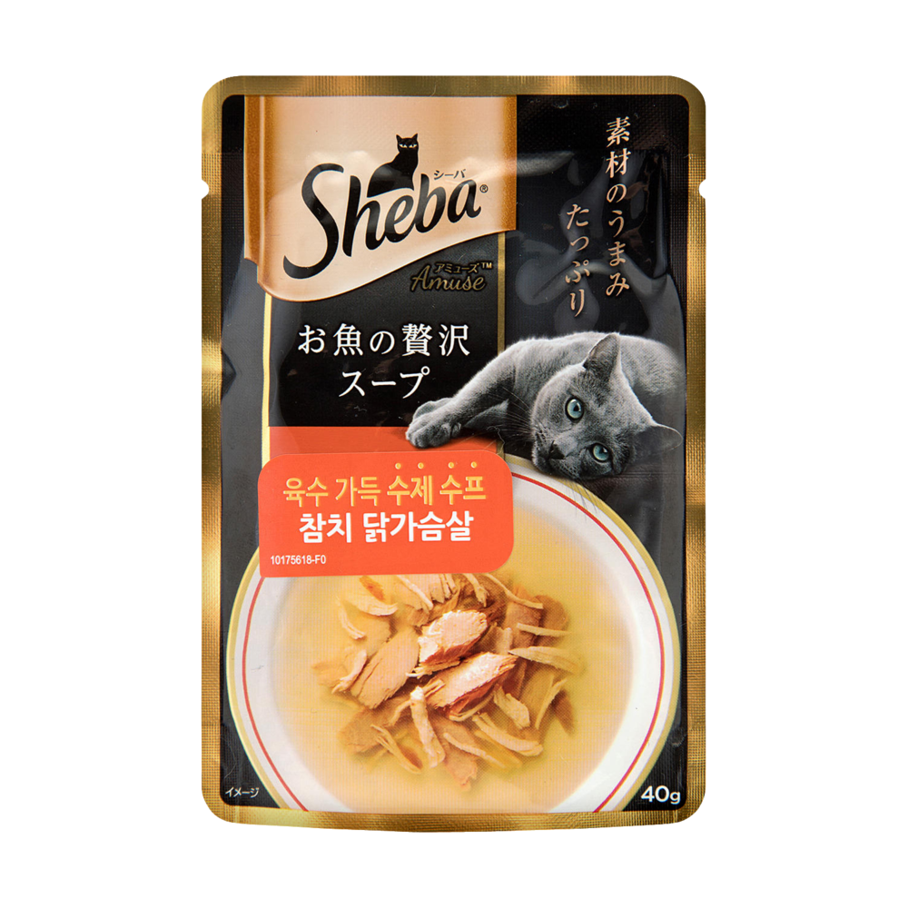 쉬바 수제수프 참치 닭가슴살 파우치 40g