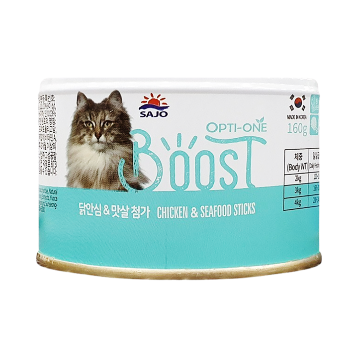 사조 옵티원 부스트 닭안심&맛살 캔 160g