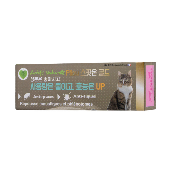 필루 스팟온 골드 천연 해충방지 젤 고양이용 1ml