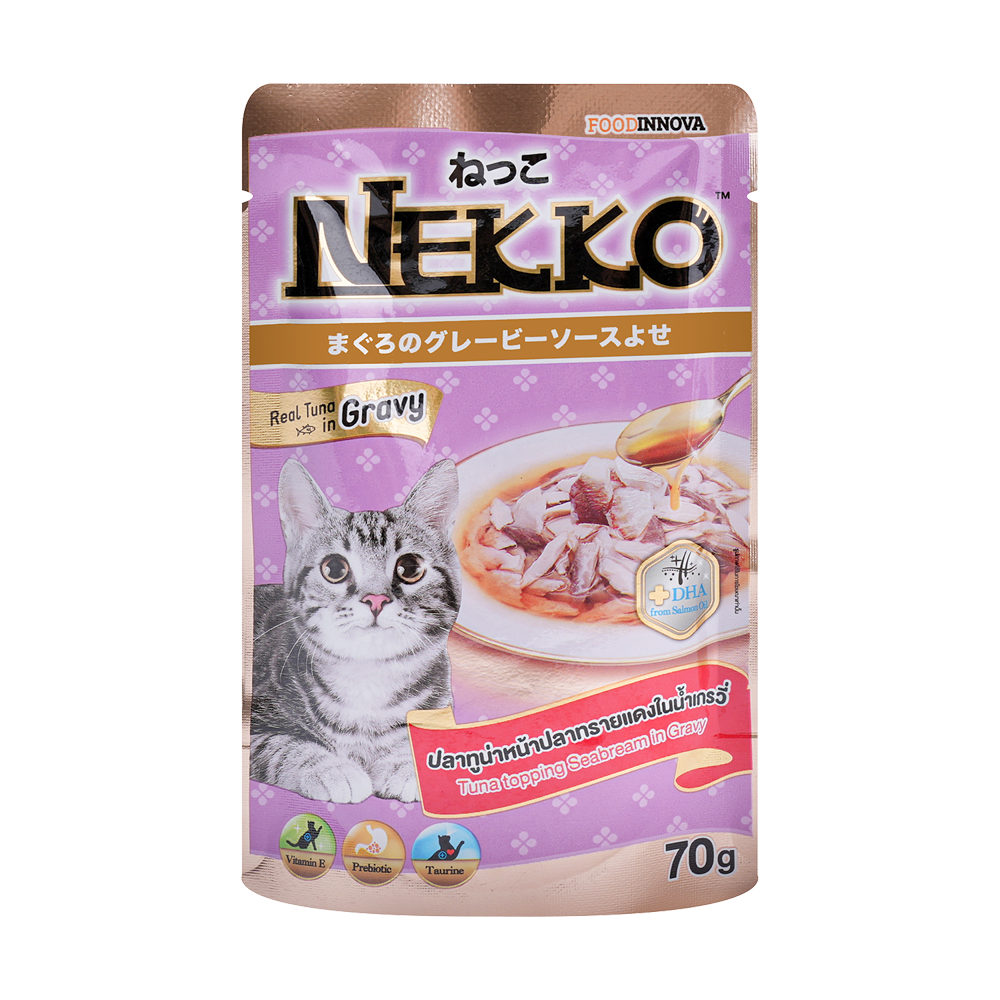 네코 그레이비 참치 토핑 도미 파우치 70g
