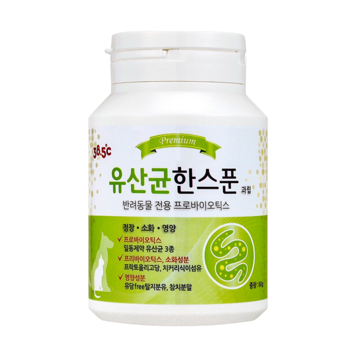 38.5℃ 프리미엄 유산균 한스푼 60g