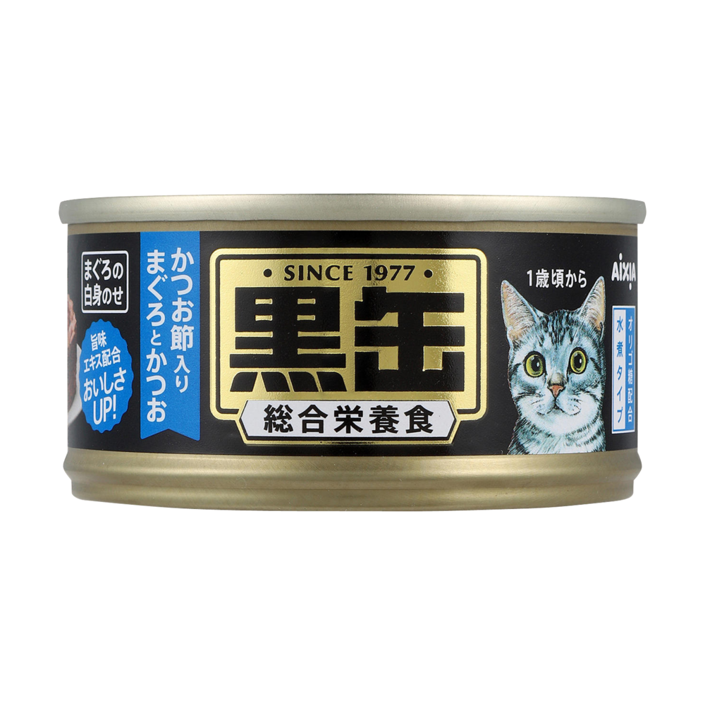 아이시아 흑관미니 가다랑어포&참치&가다랑어 캔 80g
