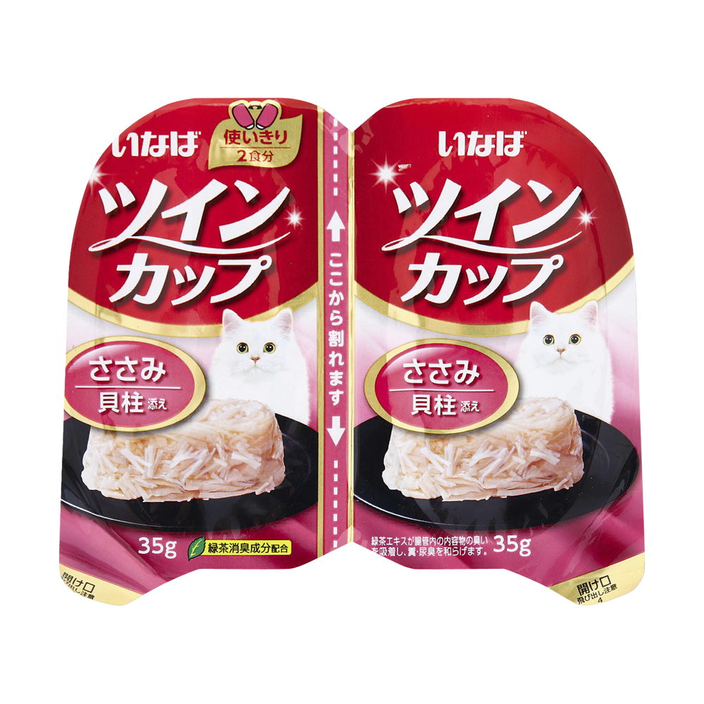 이나바 트윈컵 닭가슴살&조개관자 70g