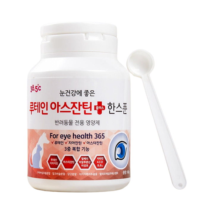 38.5℃ 눈 건강에 좋은 루테인 아스잔틴 한스푼 60g
