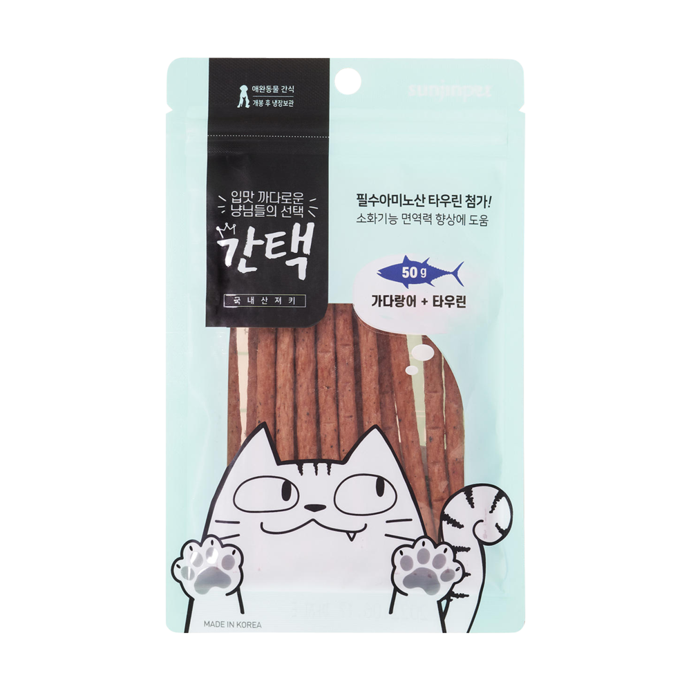 간택 가다랑어&타우린 져키 50g