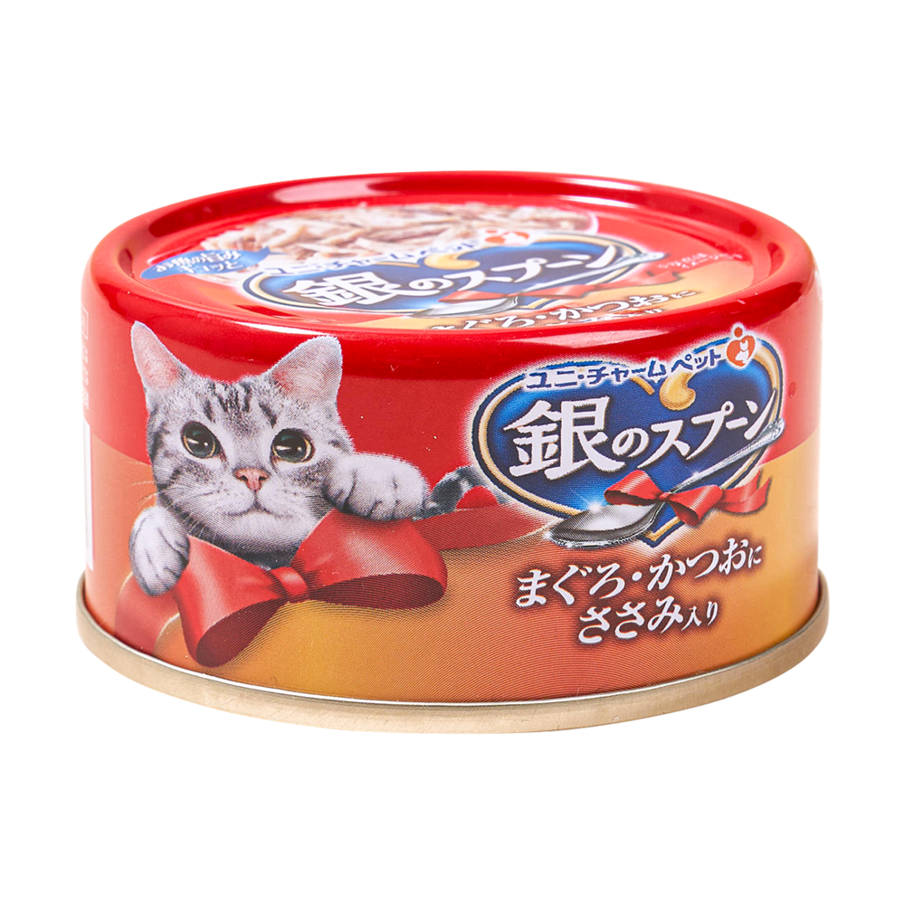 유니참 긴노스푼 참치&가다랑어&닭가슴살 캔 70g