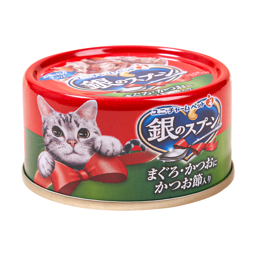 유니참 긴노스푼 참치&가다랑어포 캔 70g