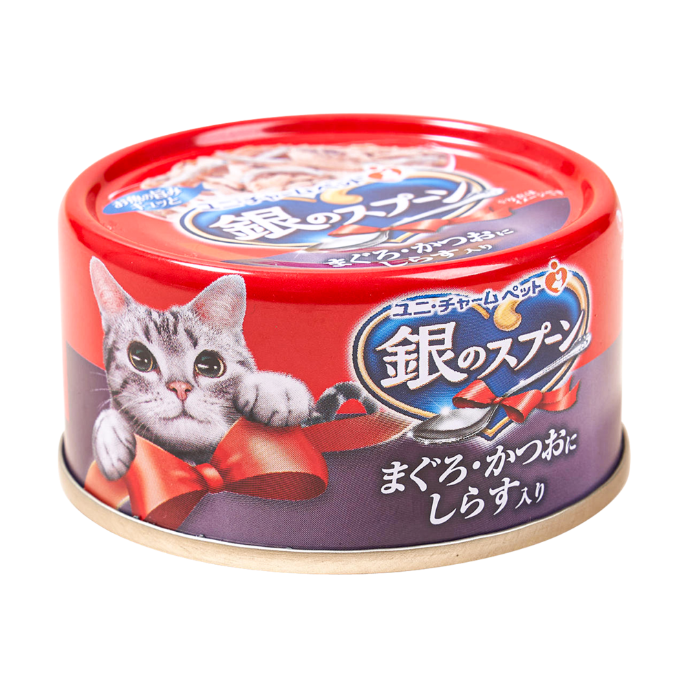 유니참 긴노스푼 참치&가다랑어&멸치 캔 70g