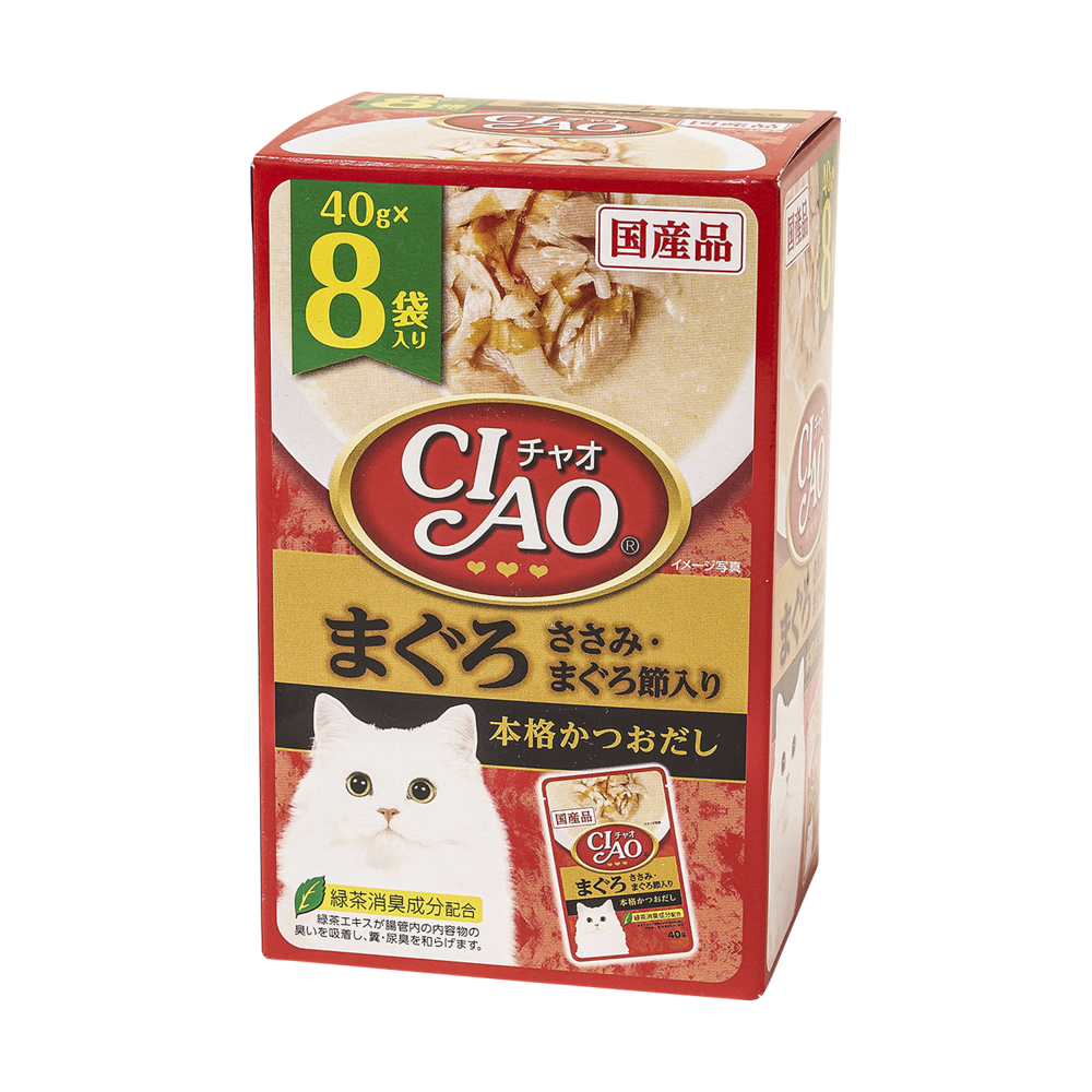 이나바 챠오 참치&닭가슴살&참치포 파우치 8개입