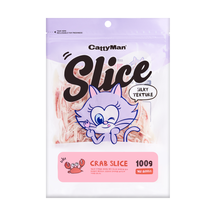 캐티맨 게살 슬라이스 100g