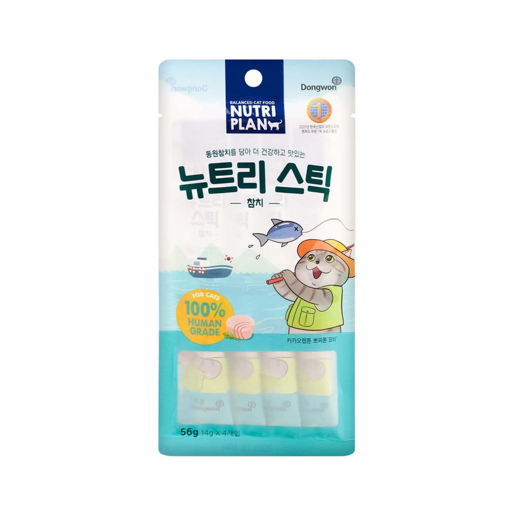 뉴트리플랜 뉴트리스틱 참치 4개입