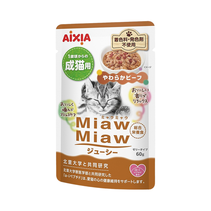 아이시아 먀우먀우 쥬시 부드러운 소고기 60g