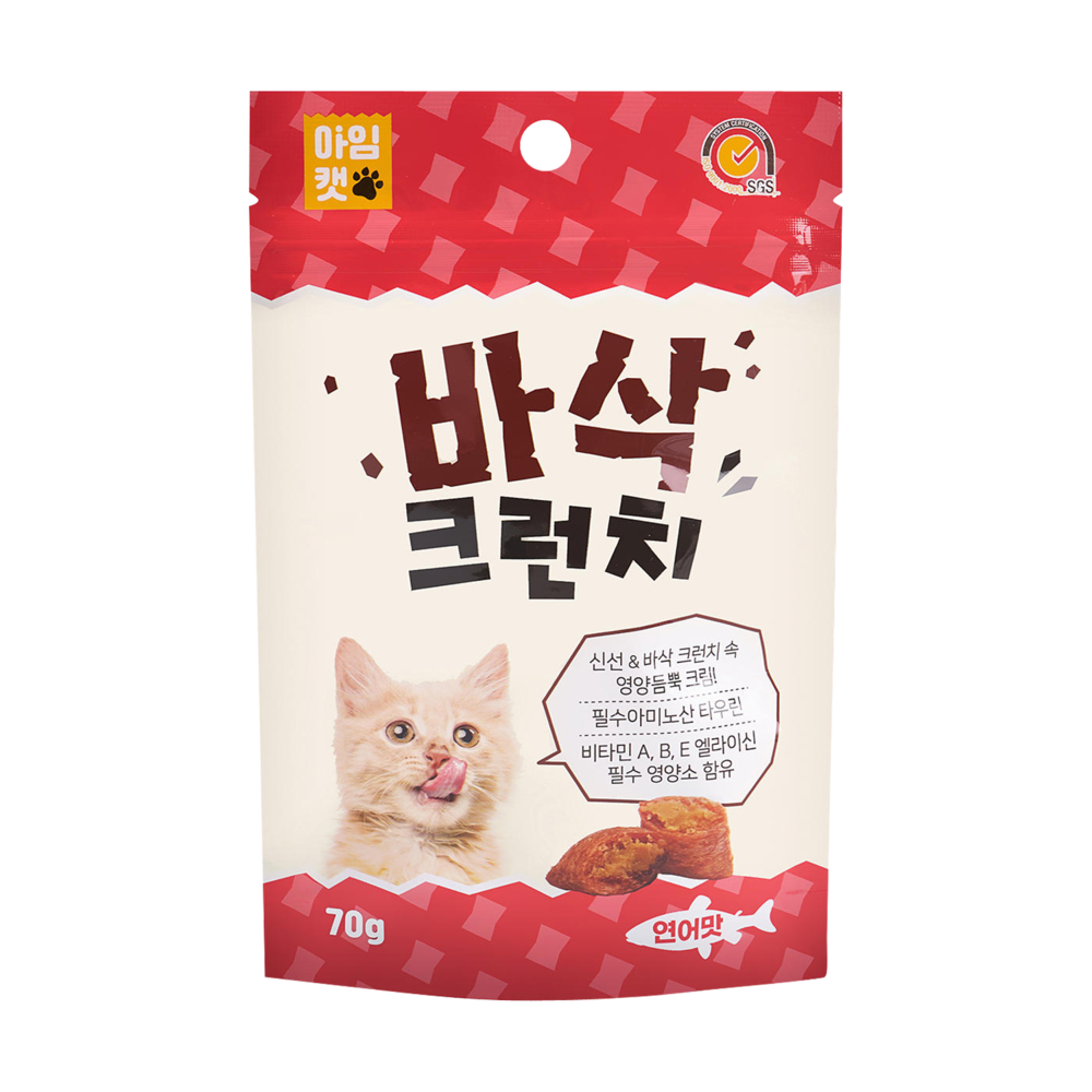 아임캣 바삭 크런치 연어 70g