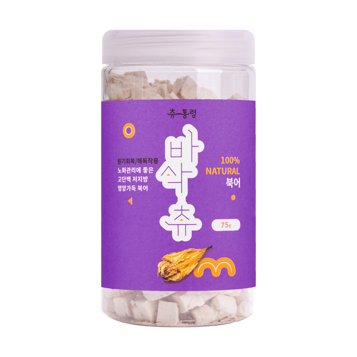츄통령 바삭츄 동결건조 북어 대용량 75g