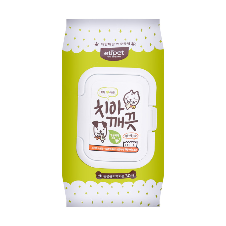 에티펫 치아 깨끗 티슈 30매