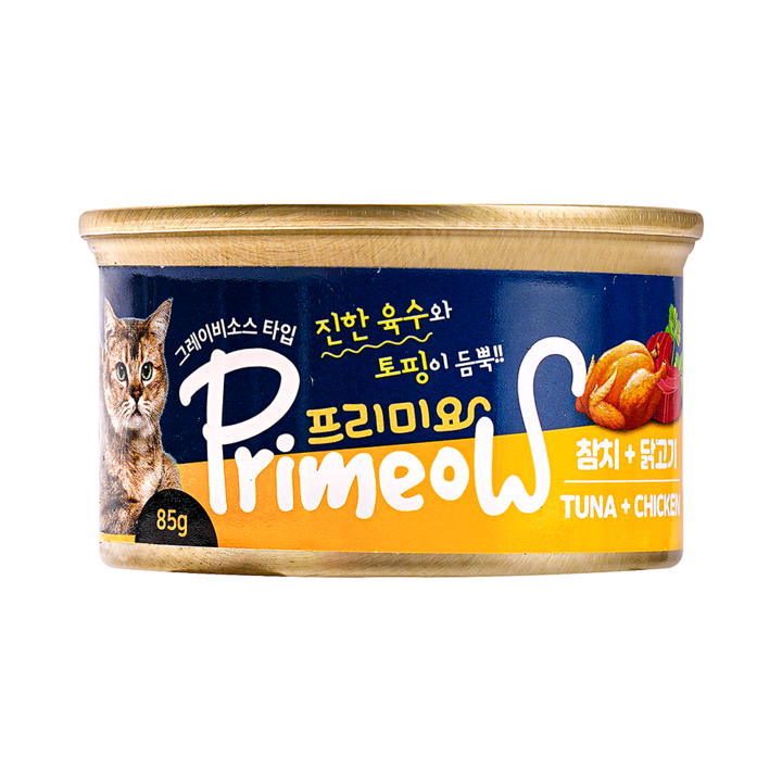 프리미요 참치&닭고기 캔 85g