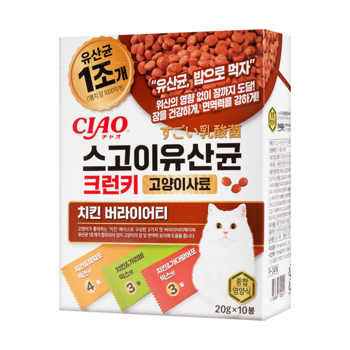 이나바 CIAO 스고이유산균 크런키 치킨 버라이어티 200g