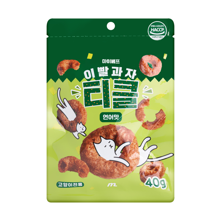 마이베프 이빨과자 티클 연어맛 40g