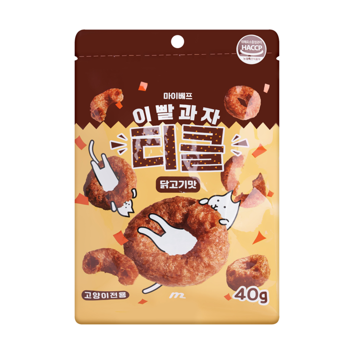 마이베프 이빨과자 티클 닭고기맛 40g
