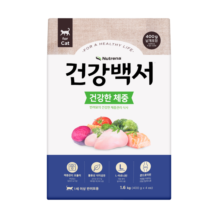 뉴트리나 건강백서 건강한 체중 1.6kg