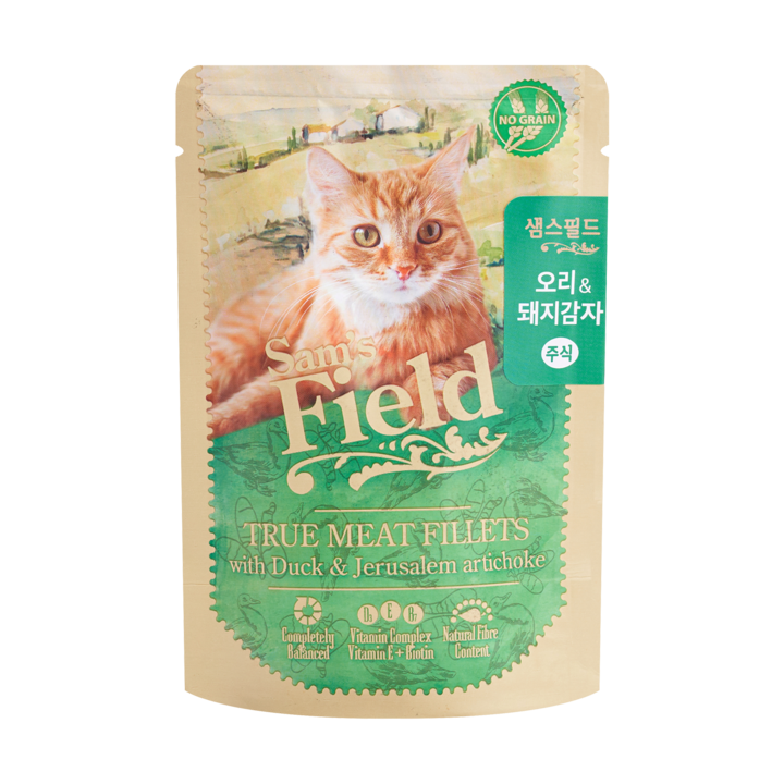 샘스필드 주식파우치 오리&돼지감자 85g