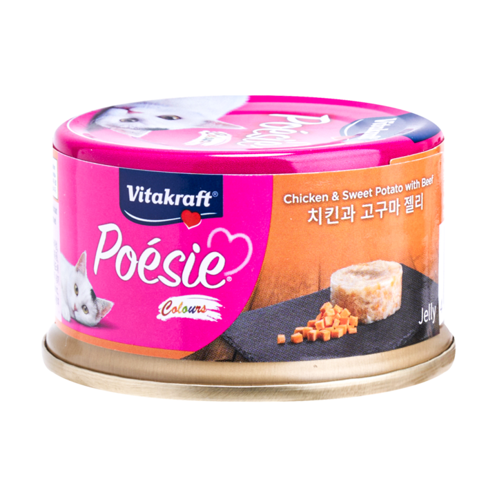 비타크래프트 포에시 컬러스 치킨과 고구마 젤리 80g