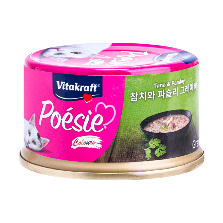 비타크래프트 포에시 컬러스 참치와 파슬리 그레이비 80g