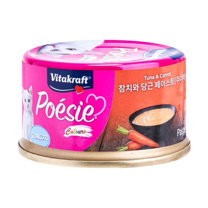 비타크래프트 포에시 컬러스 주니어 참치와 당근 페이스트 80g