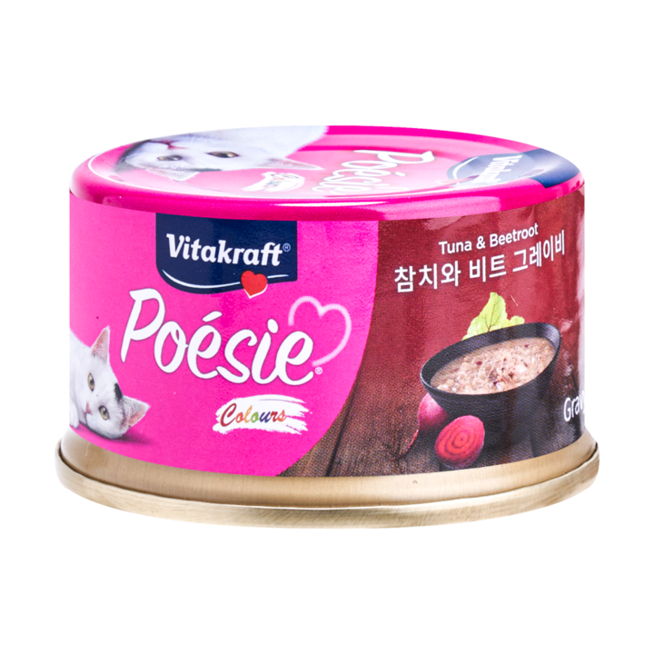 비타크래프트 포에시 컬러스 참치와 비트 그레이비 80g