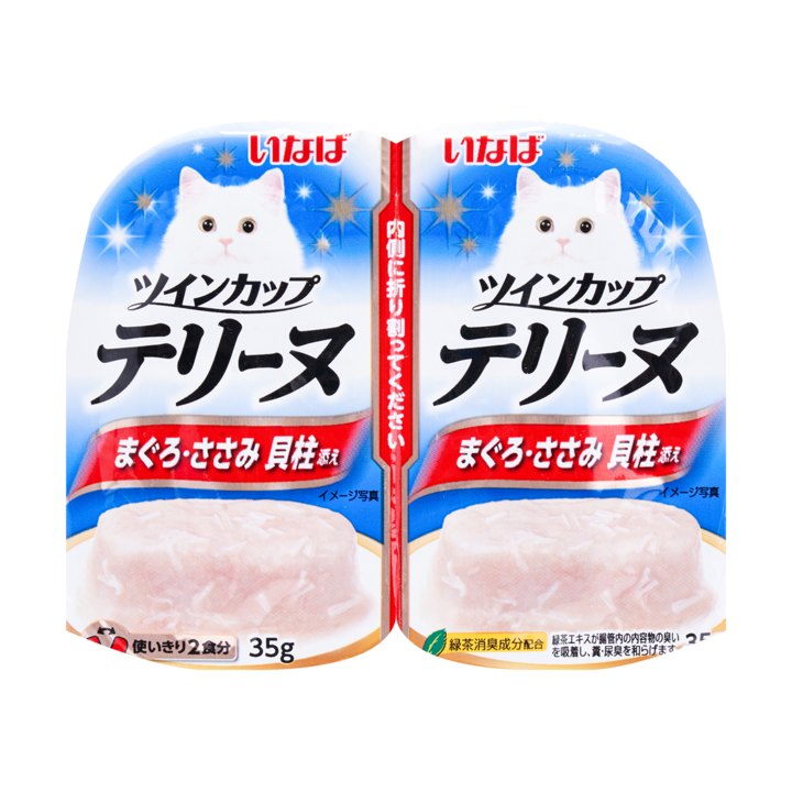 이나바 트윈컵 테린 참치&닭가슴살&관자 70g