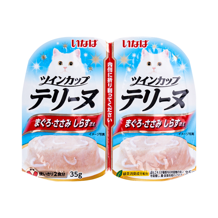 이나바 트윈컵 테린 참치&닭가슴살&치어 70g