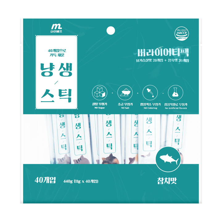 마이베프 냥생스틱 참치 40개입