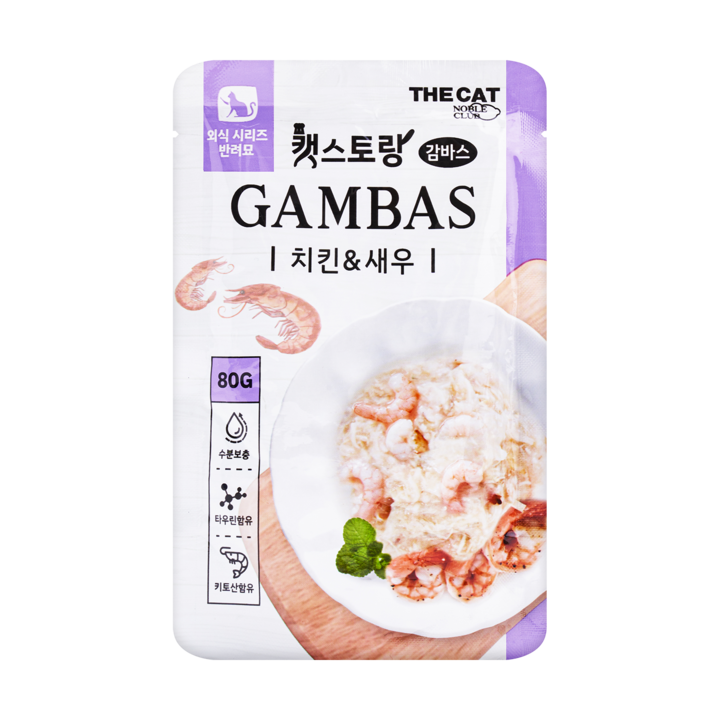 더캣 캣스토랑 감바스 치킨&새우 80g