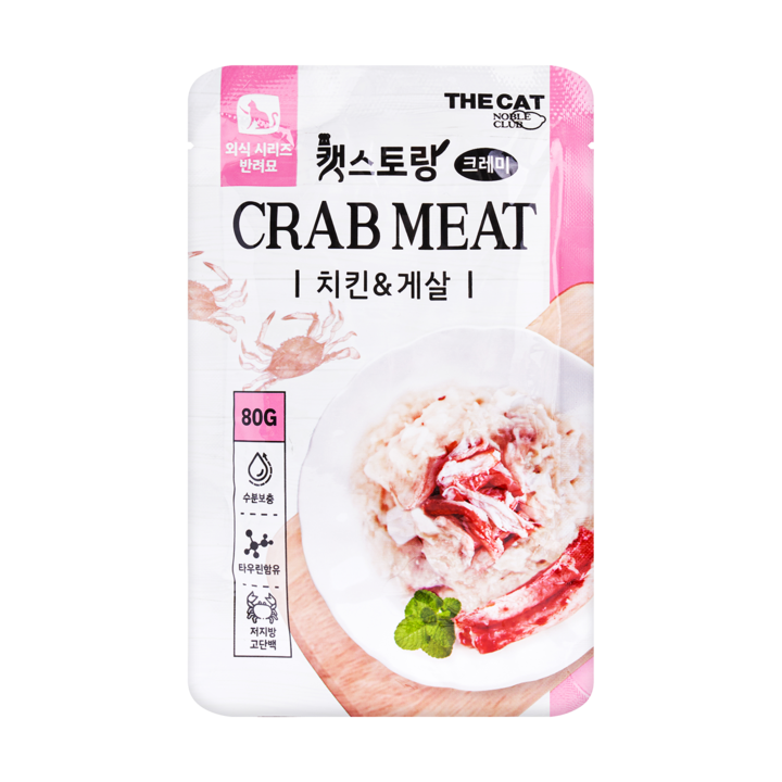 더캣 캣스토랑 크레미 치킨&게살 80g